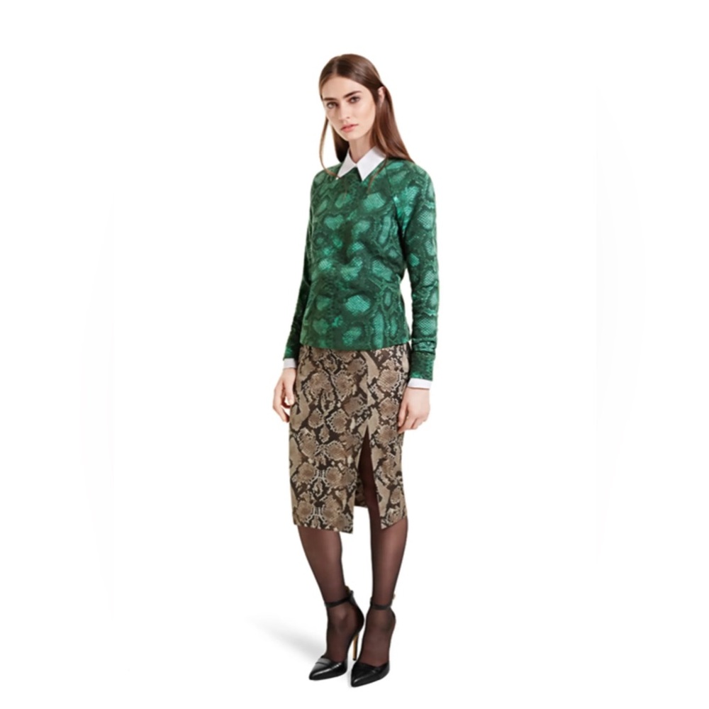 Altuzarra Snake Print Skirt